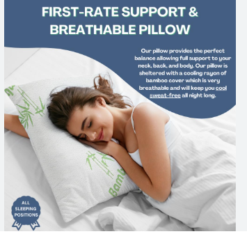 Victoria Valenti Memory Foam shredded Pillow