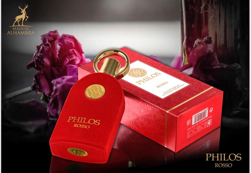 PHILOS ROSSO Eau The Perfum For Women & Men 3.4oz