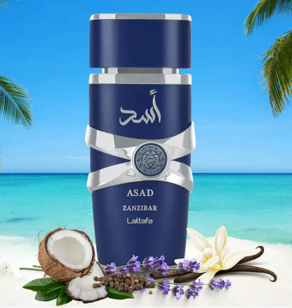Yara Asad Zanzibar Lattafa 3.4oz EDP for men