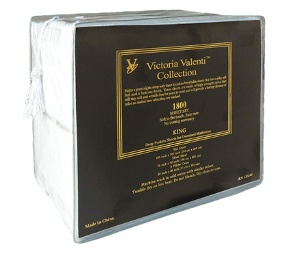 Victoria Valenti Embossed Sheet Set with 6 piece set, Microfiber