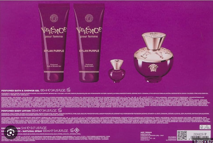 Versace Dylan Purple 4pcs Gift set For woman