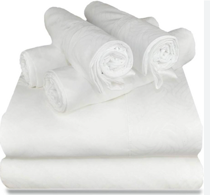 Victoria Valenti Embossed Sheet Set with 6 piece set, Microfiber