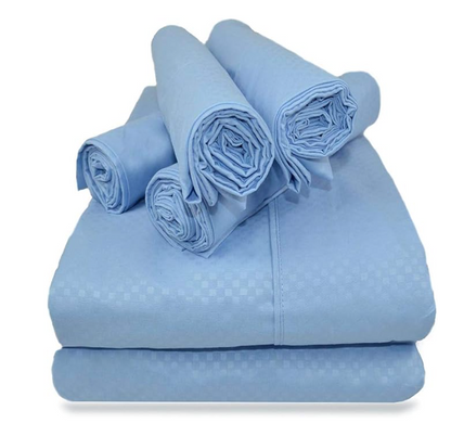 Victoria Valenti Embossed Sheet Set with 6 piece set, Microfiber