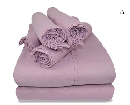 Victoria Valenti Embossed Sheet Set with 6 piece set, Microfiber